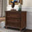 3-Drawer Storage Cabinet, End Table With Pull Out Tray