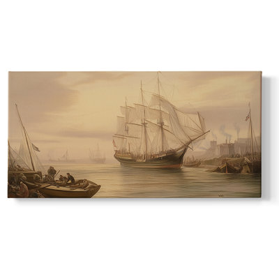 Série nautique-CLXII- Toile tendue avec châssis - Prêt à accrocher