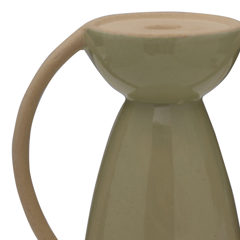 Elements 10" H Ceramic Tabletop Candlestick