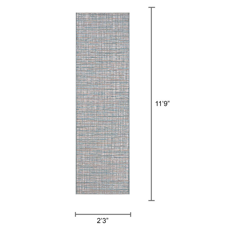 Tapis d'intérieur rayé Kaz Kaz, Tapis de couloir 2 pi 3 po x 11 pi 9 po