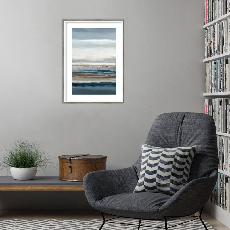 «Shoreline Echoes» par Colman Wood, reproduction d'art encadrée, H 25 po x l 19 po