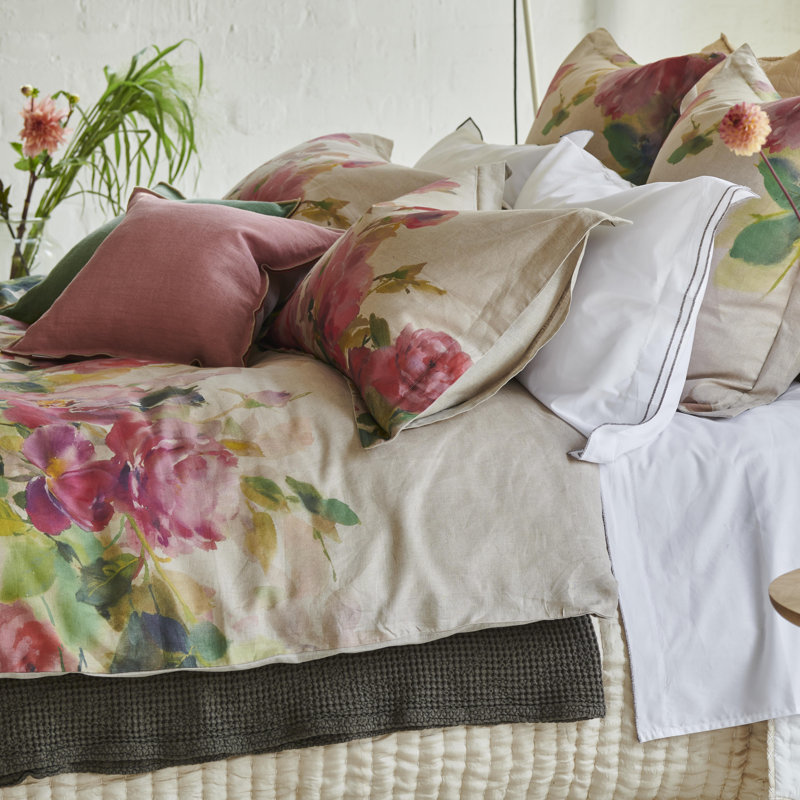Thelma's Garden Fuchsia Sham, Standard Sham