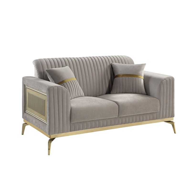 Causeuse Duplessis taupe, Gris