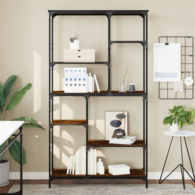 Algin 176cm H x 99cm W Metal Standard Bookcase
