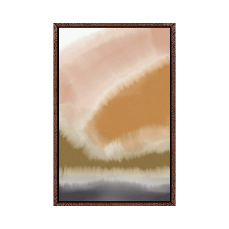 Meditation 1 - Print on Canvas, 101.6 cm H x 66.04 cm W, Brown Framed