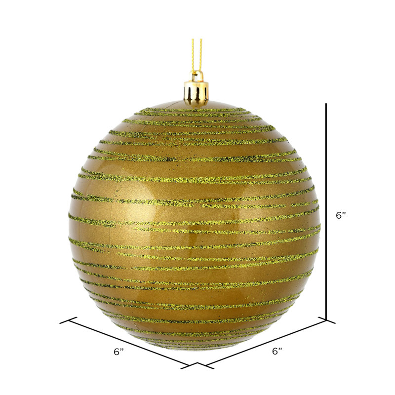 Ornement boule de bonbon, Olive