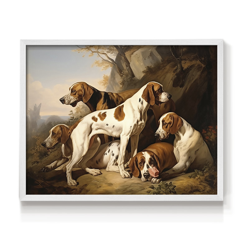 Faune, série CII, reproduction encadrée, H 11 po x l 14 po, Blanc