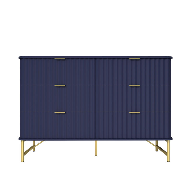 Barberton 6 - Drawer Accent Chest, Blue