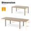Ensemble repas d'extérieur pour 8 personnes avec table rectangulaire extensible-1706998195-1706998193