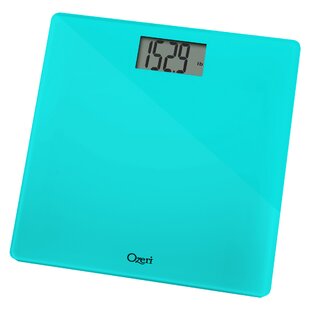Prominence Home Digital Bathroom Scale for Body Weight, Auto Step-On Design, Ultra Thin - Clear - Glass