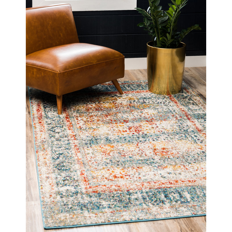 Walmoor Oriental Indoor Rug, Rectangle 5'1" x 8'