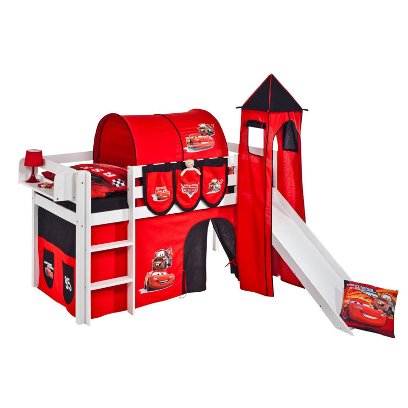 Disney's Cars Solid Wood Low Loft Bed by Lilokids, Single (3')