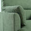 Chaise de salon confortable en bois d'hévéa avec repose-pieds et fauteuil vert foncé Comfy