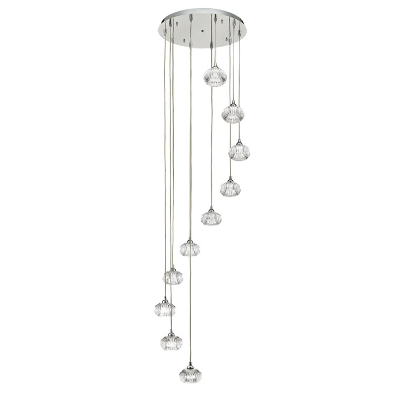 Chantell 10 - Light Chrome Cluster Pendant