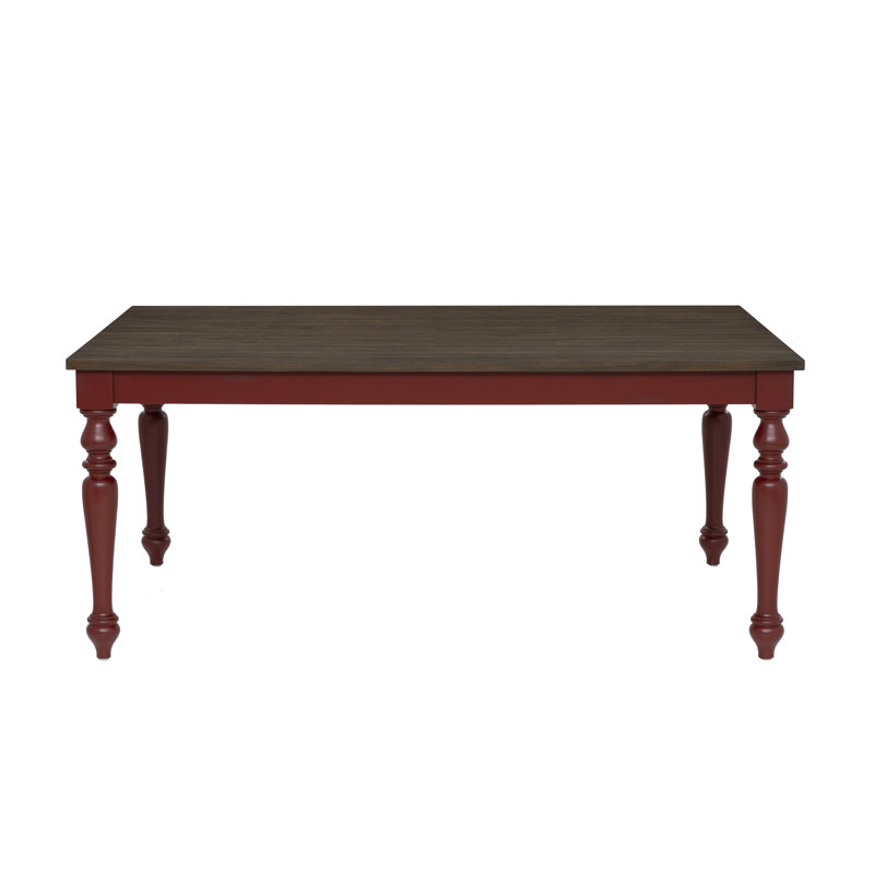 Trimble Red Dining Table, Dark Brown/Red