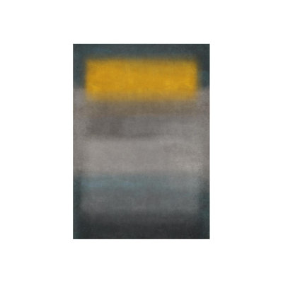 Gray And Yellow III Print by Sofia Fox