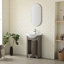 Meuble-lavabo simple 20 po avec plateau en céramique Boesch-2116251503