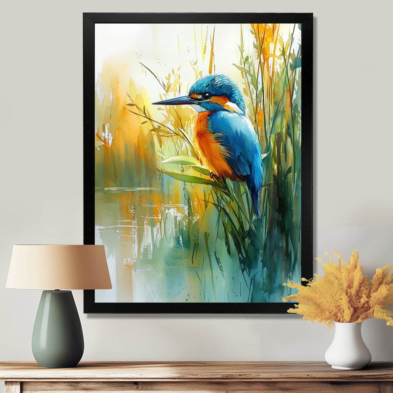 Lawrence - animaux, art mural, salon, H 20 po x l 12 po, Picture Framed, Noir, noir, noir, noir