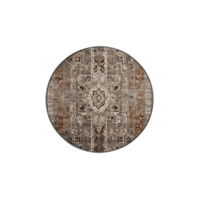 Machine Washable Gray Area Rug