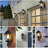 19.5-Inch Dusk to Dawn Photocell Outdoor Wall Lantern Matte Black-129620494