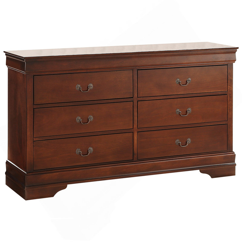 Mobilier de chambre à coucher classique style Louis Phillipe, Mélange de bruns