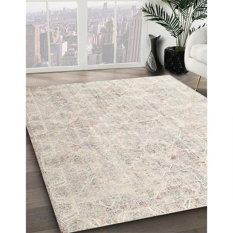 Tapis 100% traditionnel lavable à la machine 3365, Carré 8 pi