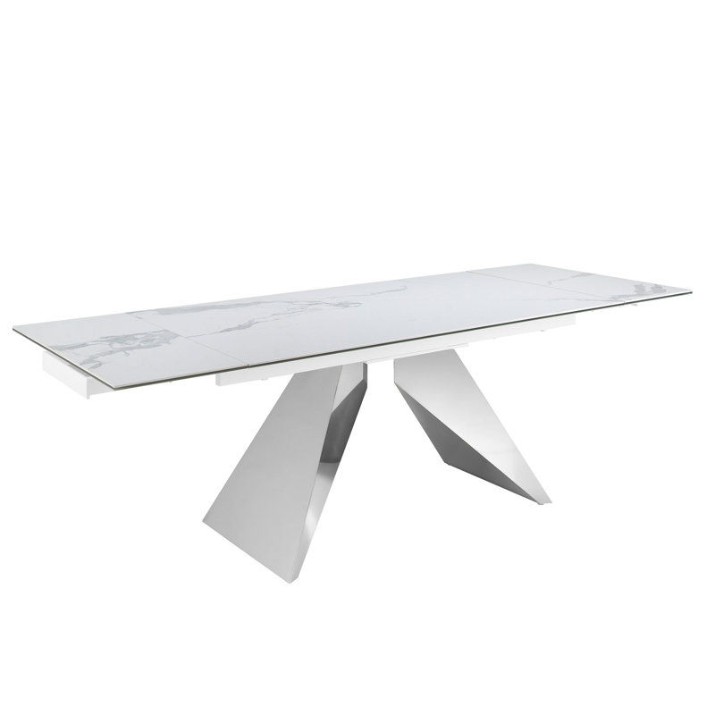 Extendable Marble Top Dining Table