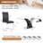 Modern 7-Piece Dining Set with Faux Leather Chairs and Rectangle Tempered Glass Table-1083993053