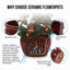3 pots de fleurs en céramique, pot de fleurs moderne pour patio, jardin ou rebords de fenêtre-868920365