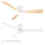 Ventilateur de plafond à 3 pales 52 pouces Bali Smart 2700K-6000K-113057361-113057360