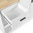 Wood Kitchen Island With Drop Leaf, Cabinet And Shelves-442256751