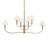  6-Light Classic Shaded Arm Chandelier-111187511-111187512
