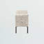 Banc rembourré en tissu de lin beige Vince, H 26,13 po x l 53,04 po x P 18,14 po