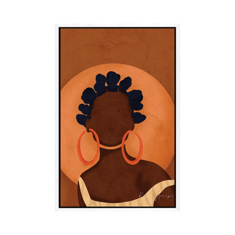 Mendiana by Reyna Noriega - Painting on Canvas, 101.6 cm H x 66.04 cm W, White Framed Canvas