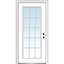 Porte d'entrée pré-suspendue en fibre de verre lisse-25322438-102305100-102305097
