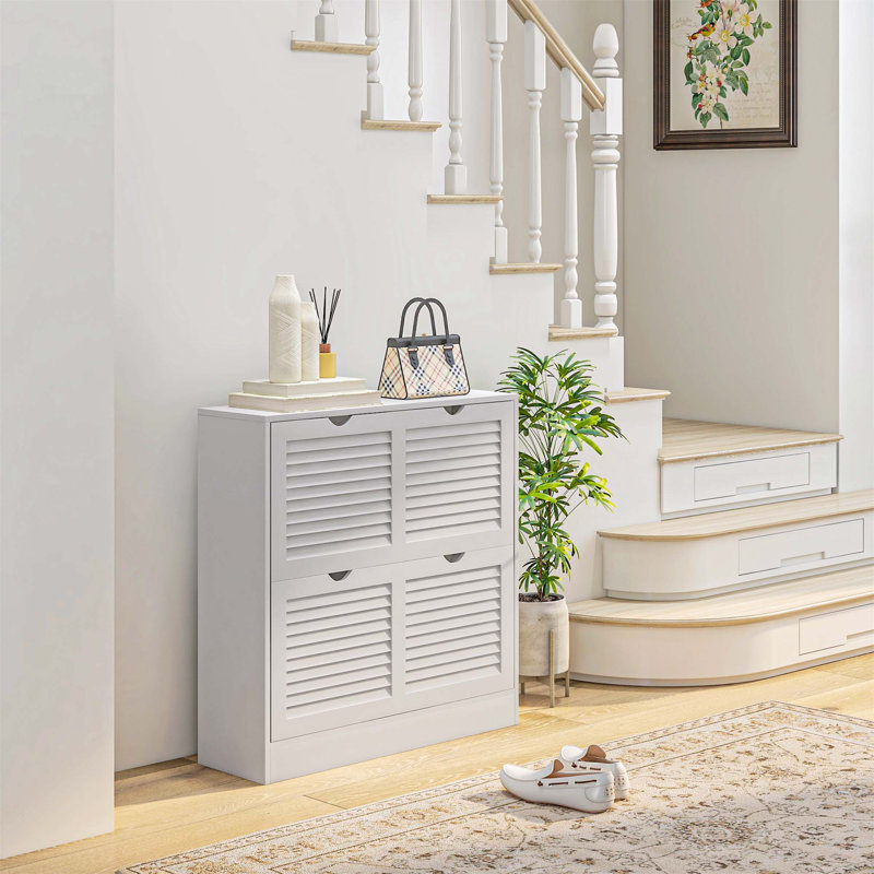 16 Pair Flip Down Shoe Storage
