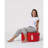 Stylish Garden Pouffe, 21.7 in Diameter, 11.8 in Height | 100% Polyester, Waterproof, Red Color | 200 lbs Capacity, Original Bead Styrofoam Filling, Hidden Zipper System | Perfect for Modern Outdoor & Indoor Spaces-2120909809