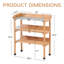 Table de rempotage en bois massif à trois couches 30X14.535.5 avec plateau en métal, banc de travail extérieur pour le garage et le bricolage, crochets intégrés, pieds réglables, fonctionnalité, 30,5L, 14,6W, 35,5H