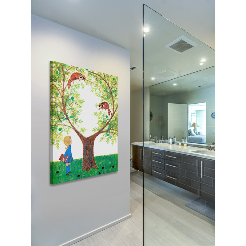 Red Pandas by Curtis - Wrapped Canvas Painting, 46 cm H x 30 cm W