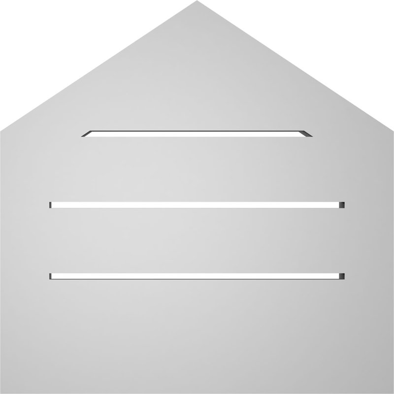 Pente fonctionnelle en uréthane à hauteur de pique Signature 8/8, brun clair apprêté, H 16 po x l 16 po x P 1,5 po
