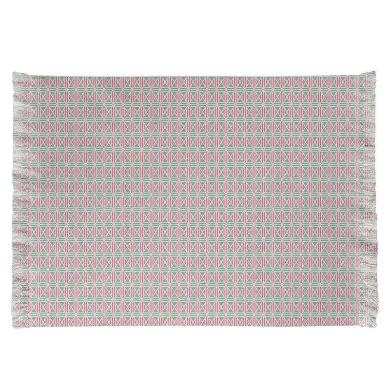 Tapis rouge/rose à carreaux Mcguigan, Non