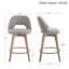 Tabouret de comptoir pivotant 26,8 po Ashwell-130960728