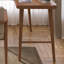Bureau brun en bois massif en forme de L-108295807-108295806