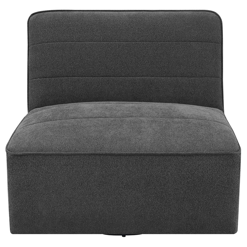 Fauteuil pivotant gris anthracite Manhattan