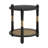 Arnkell Round Wood End Table With Seagrass Shelf-241748001