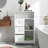 Modern Modern Bathroom Standing Storage Cabinet With 3 Drawers And 1 Door