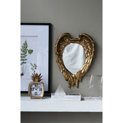 Miroir décoratif 22 po x 16 po Golden Wing