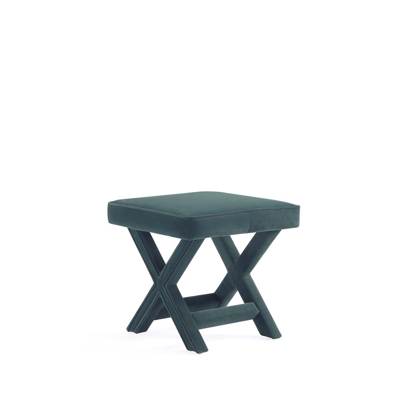 Banc d'appoint en velours Abigail, Vert
