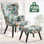 Kade Upholstered Armchair with Footstool-176245738