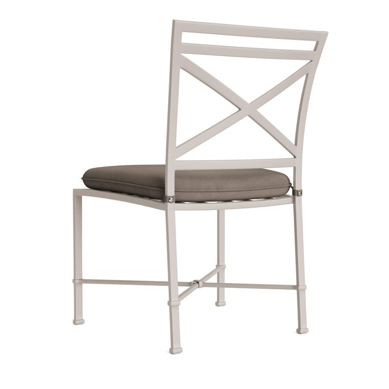 Venetian Outdoor Dining Side Chair, Fusion Natural, Tan, Dove Smooth